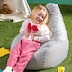image 6 of Icon Kids Dalton High Back Indoor Outdoor Bean Bag, Grey
