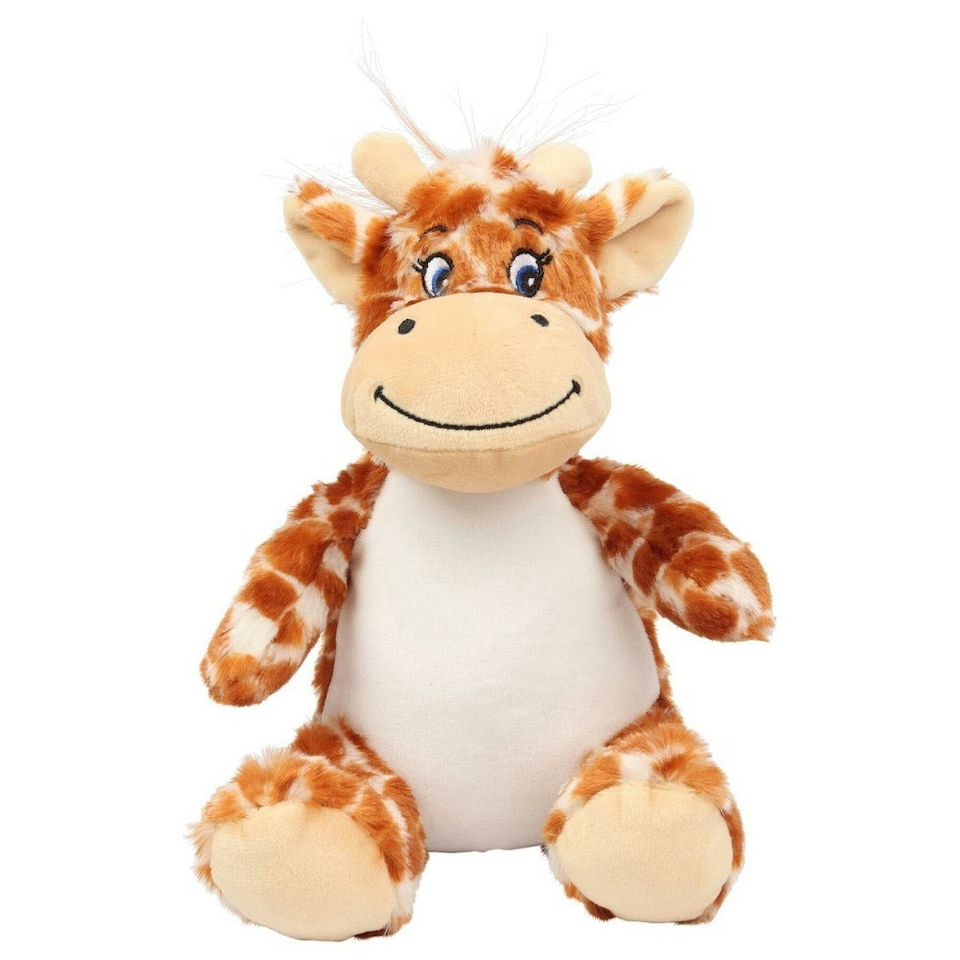 Mumble Printme Mini Plush Toy - Giraffe Brown - One Size