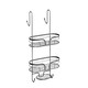 image 1 of Showerdrape Dante Anthracite Grey 2 Tier Over Door Hook Door Shower Caddy | Grey | Anthracite Grey | 1