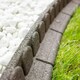 image 3 of 1.2m Lawn Edge Border Recycled Rubber in Earth Brown