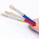 image 2 of Pack 4 Bristle Head And Chunky Plastic Body Artist Brushes