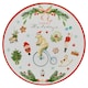 image 4 of 6 Pcs Christmas Charger Plates With Coloured Rim Festive Designs Placemats 33cm