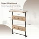 image 2 of COSTWAY Entryway Coat Rack Wall Mounted Coat Rack w/6 Hooks N/A | One Size