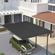 image 8 of Outsunny Pack of 12 Metal Roofing Sheets for Greenhouse, Black Black