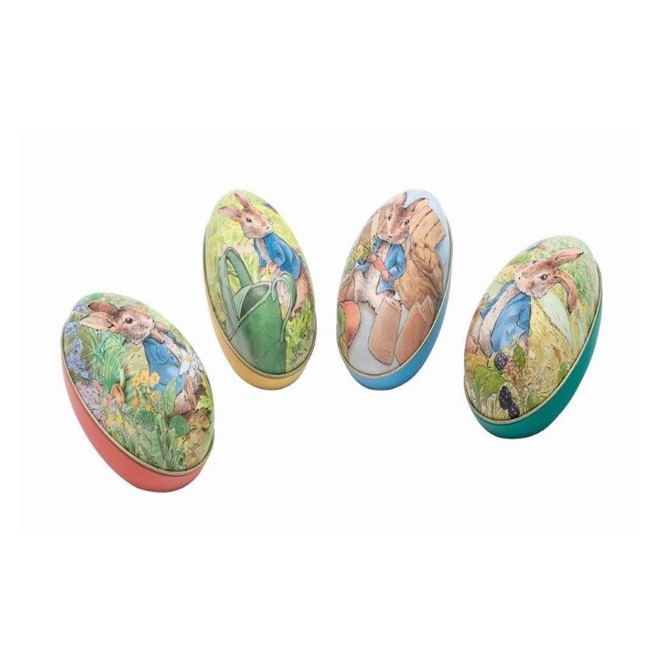 image 1 of Elite Tins Peter Rabbit Easter Egg Tin with Jelly Beans - Choice of Design