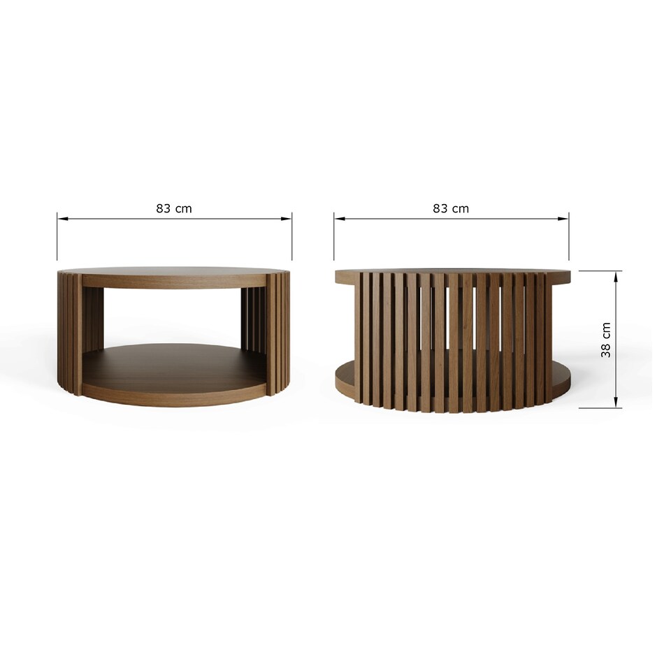 image 1 of Zadie Coffee Table | Brown | Walnut