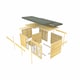 image 3 of 14ft x 4ft Dog Kennel and Run - Wood - L127 x W417 x H127 cm
