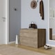 image 4 of URBNLIVING 2 Drawer Chest Storage Unit With Adjustable Feet | Multi | Oak | 1