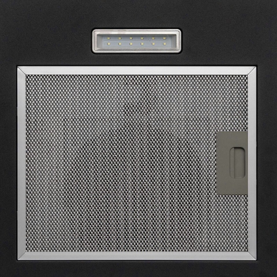 image 1 of SIA CGH60BL 60cm Black Curved Glass Chimney Cooker Hood Kitchen Extractor Fan
