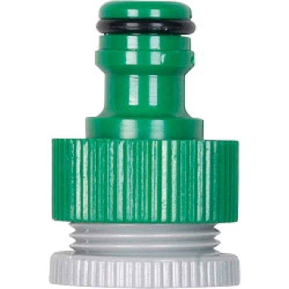 image 1 of SupaGarden Snap Action Threaded Tap Connector - Green/Grey - 10 x 16 x 4.5cm