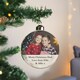 image 5 of Personalised Message Photo Upload Glass Bauble