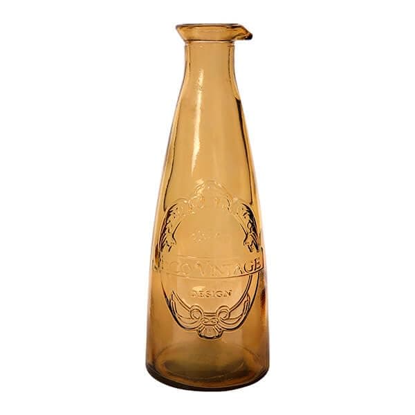 Sintra Recycled Glass Carafe - Ochre