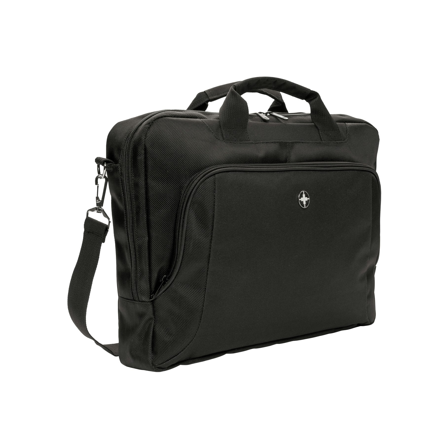 Swiss Peak Deluxe Laptop Bag - Black - One Size Black