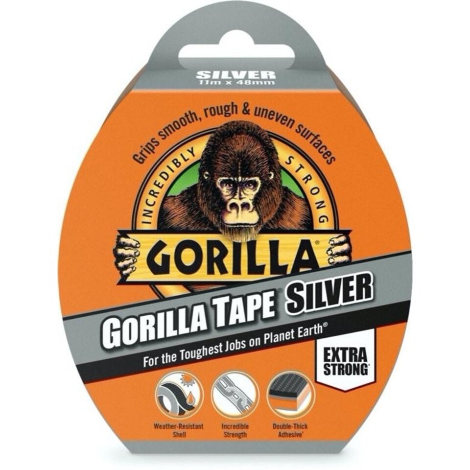 Gorilla Duct Tape - Silver - One Size