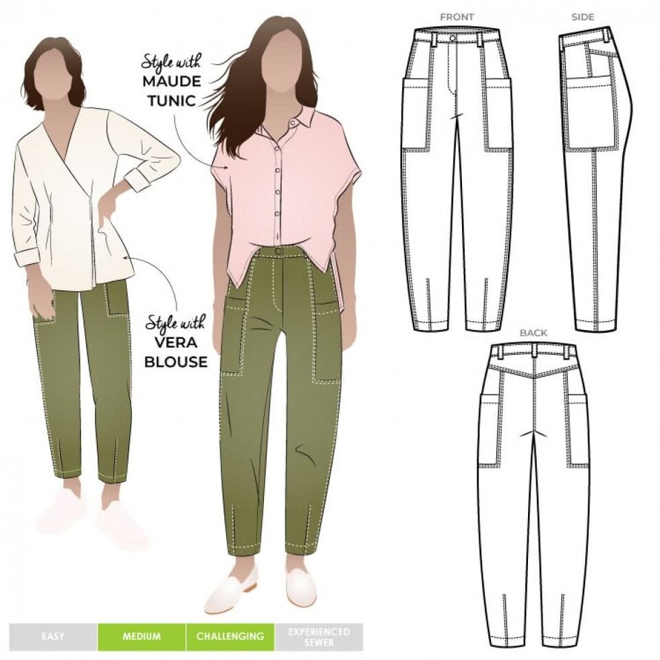 image 1 of Style Arc Victor Jean Paper Sewing Pattern – Women’s Trousers, UK Sizes 18–30, Intermediate