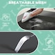 image 5 of PawHut Cooling Raised Dog Bed w/ Breathable Mesh, for Mini, S Dogs - Light Grey