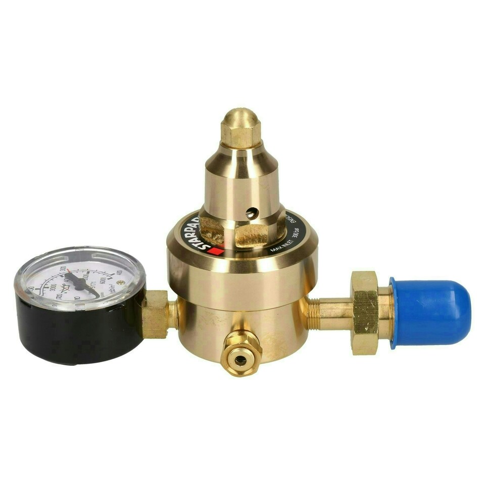image 1 of Argon Regulator Single Stage 1 Gauge Pre-Set Gas Bottle 4 Bar Welding Welder