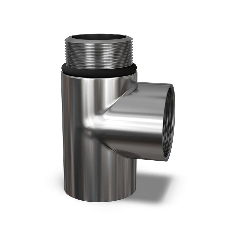 image 1 of Talus Radiator T-Piece 1/2" BSP - Chrome