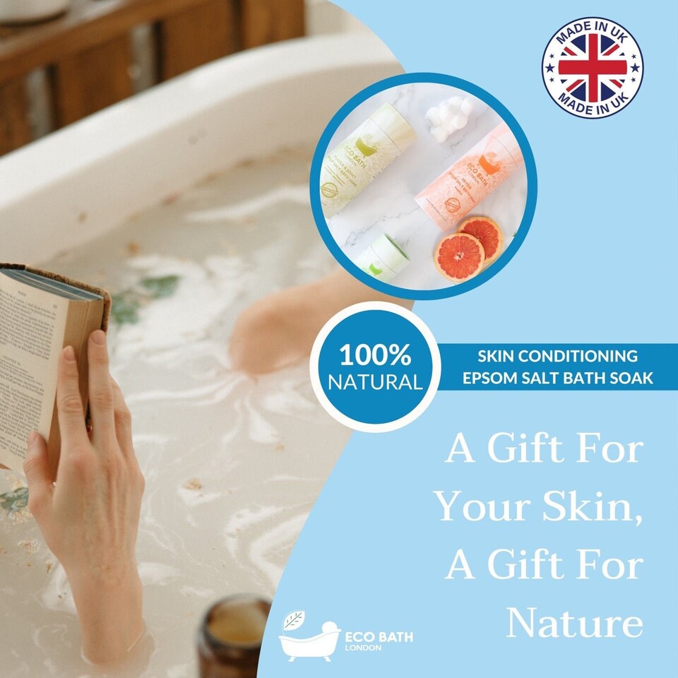 image 1 of Skin Conditioning Epsom Salt Bath Soak Gift Tube