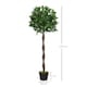 image 7 of Outsunny Set Of 2 120cm Artificial Bay Laurel Topiary Trees w/ Pot Fake