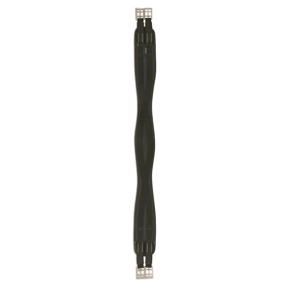 image 1 of Shires Anti-Chafe Elastic Horse Girth - Black - 52in