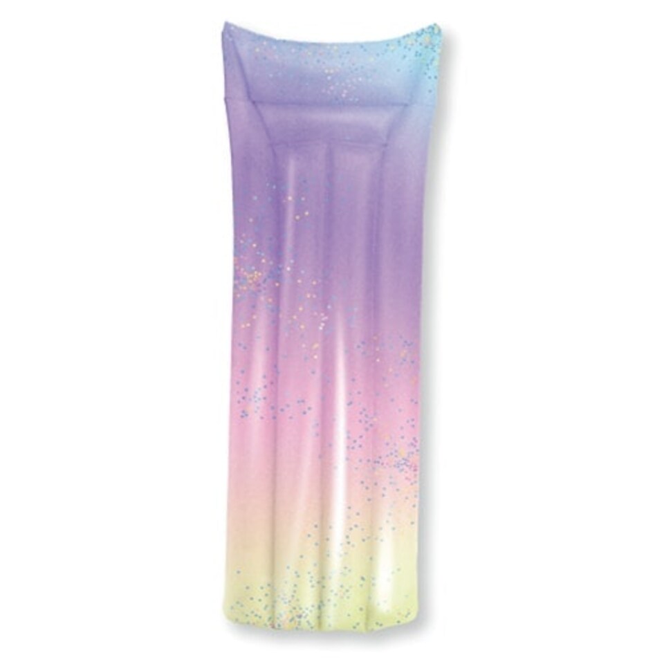 Inflatable Pastel Ombre Rainbow Confetti Pool Float