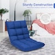 image 6 of COSTWAY 14 Position Adjustable Floor Chair Video Gaming Sofa Chair Blue