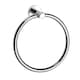 image 3 of Showerdrape Modernity Chrome Stainless Steel Wall Mounted Towel Ring | Silver | 1