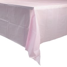 Candy Pink Economy Plastic Tablecover 1.83m x 1.37m