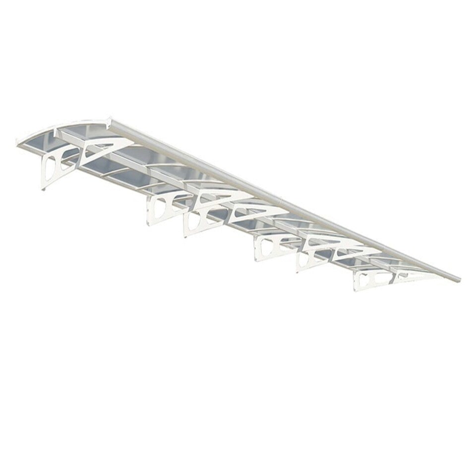 image 1 of Patio Cover Bordeaux Door Awning Canopy 6690 Clear - Acrylic - L670.5 x W139 x H33 cm - White | White