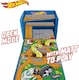 image 3 of Hot Wheels Cars Case Garage Box Playmat - 3-IN-1 Collapsible Car Toys Storage Box with Speed Roads I Toy Car Storage (Cars Not Included) | Blue