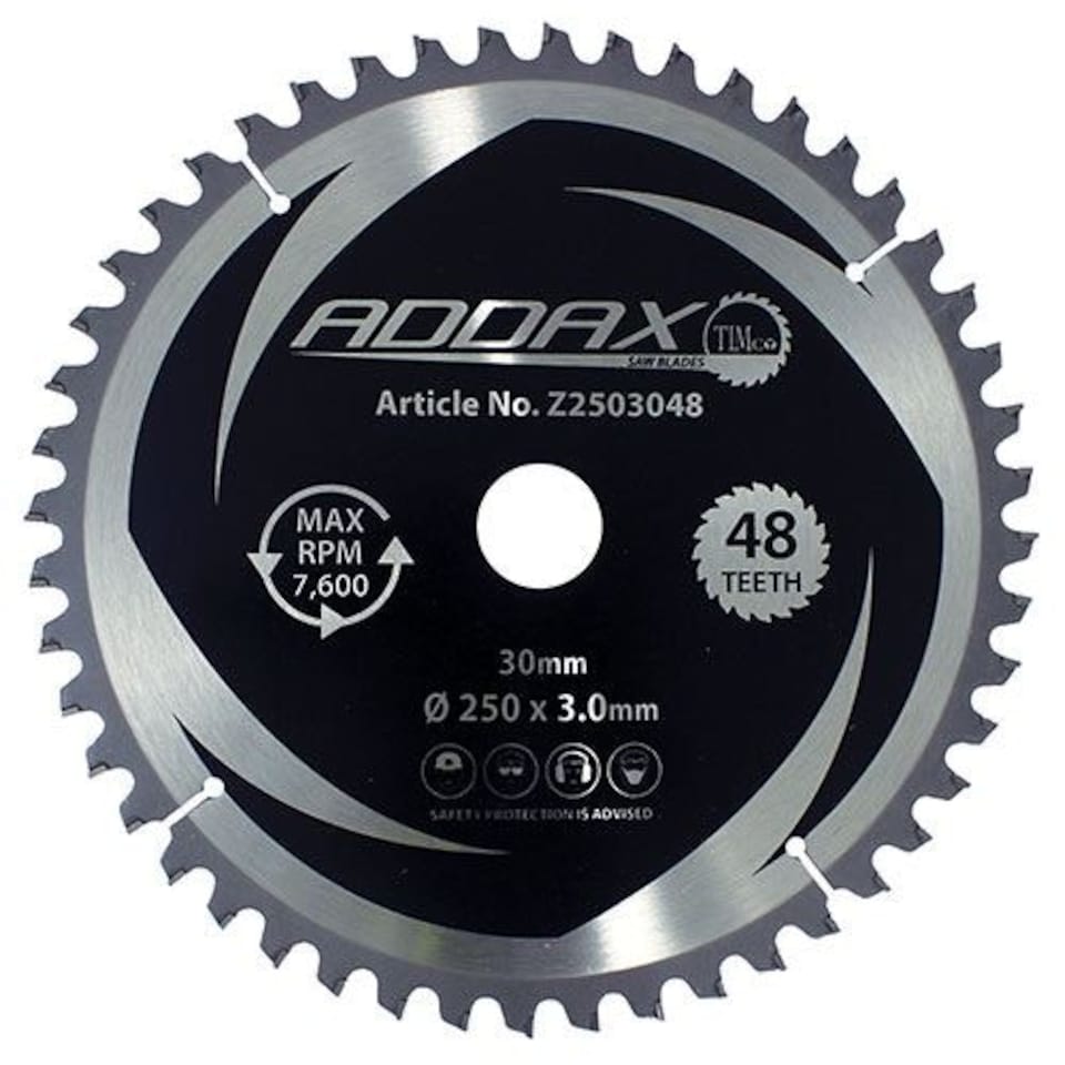 Timco - 0° Mitre Saw Blade (Size 250 x 30 x 48T - 1 Each)