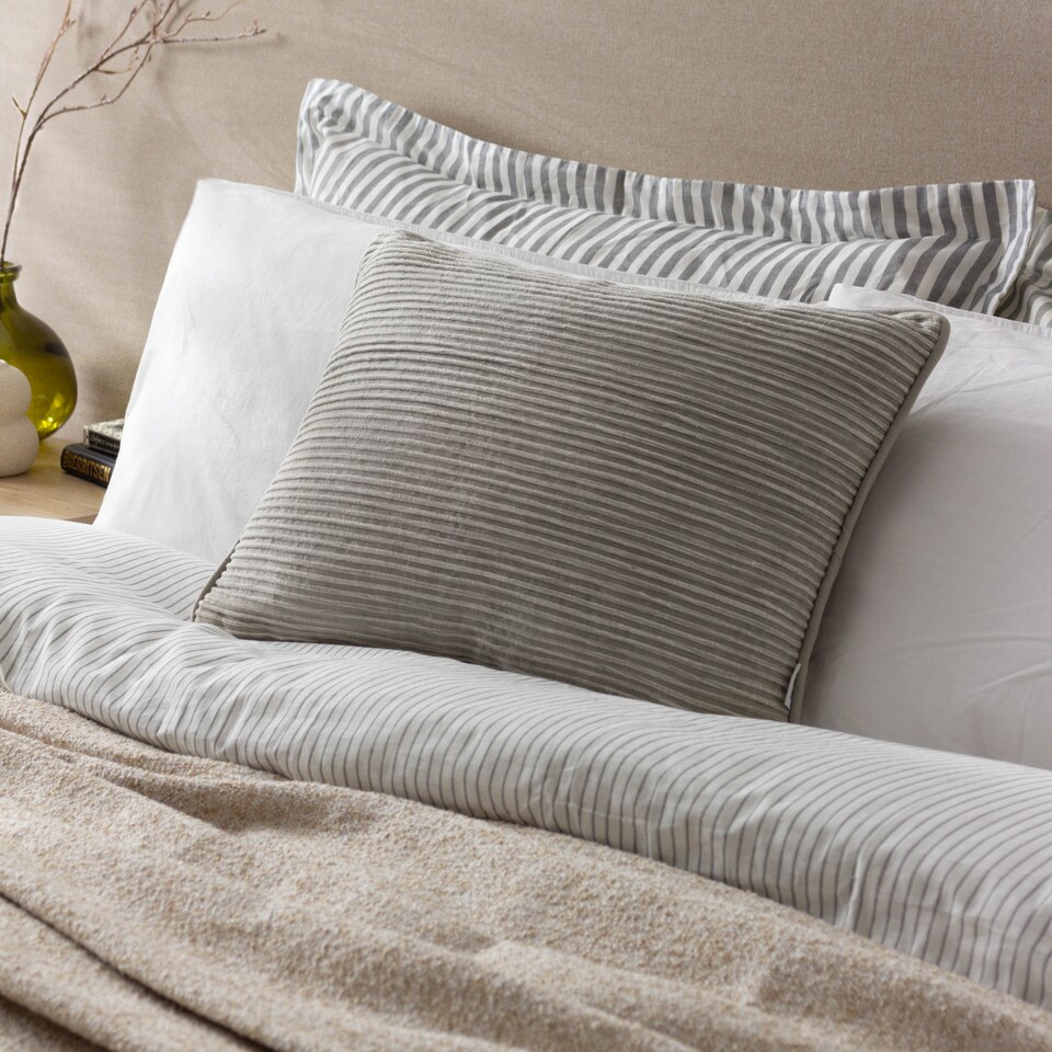 image 1 of Yard Cove Ribbed Cushion, Sage, 35 x 50cm