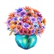image 4 of Daisy Delight Vibrant 3D Pop Up Flower Vase Greeting Card