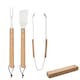 image 2 of MidOcean Smokey Oak BBQ Tool Set (Pack of 3) - Wood - One Size