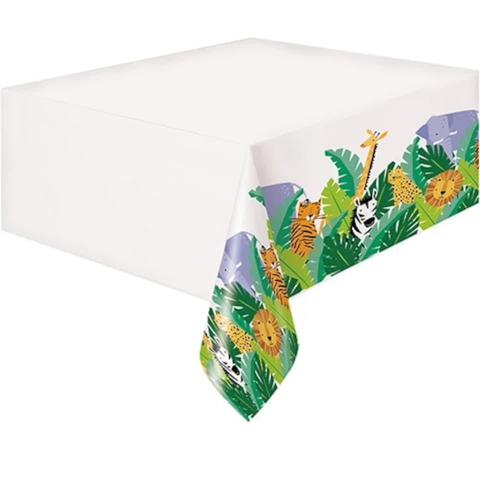 Animal Safari Plastic Tablecover 213cm x 137cm