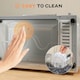 image 8 of HOMCOM Mini Oven 9L Countertop Toaster Oven with Timer Control 750W Cream