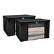 image 1 of OHS 2 Pack Foldable Underbed Wardrobe Clothes Organiser Storage Bags, Large - Black