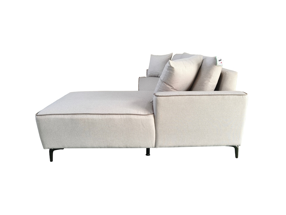 image 1 of The Milano Edge 3 Seater Left Hand Corner Sofa in Grey or Beige | Cream | One Size