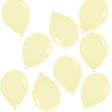 Pastel Matte Yellow Sempertex Biodegradable Latex Balloons 13cm / 5 in - Pack of 50 Yellow