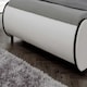 image 5 of Orion LED Lights Headboard Gaming Style White/Black Faux Leather Bed Frame (Double) | White | White | Double
