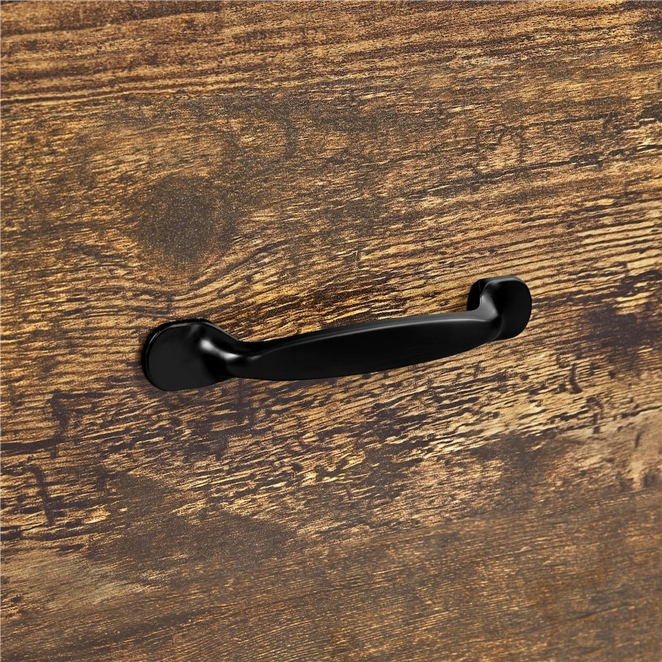 image 1 of Yaheetech 3-Drawer and 2- Open Shelf Vintage File Cabinet