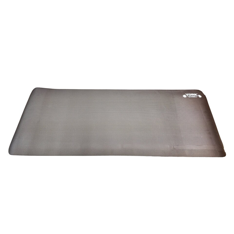 image 1 of York Deluxe Training Mat 8mm - Double-Sided Non-Slip Yoga & Exercise Mat with Carry Strap, 152 x 56 cm | Multi | 152 cm (60 inches) length x 56 cm (22 inches) width