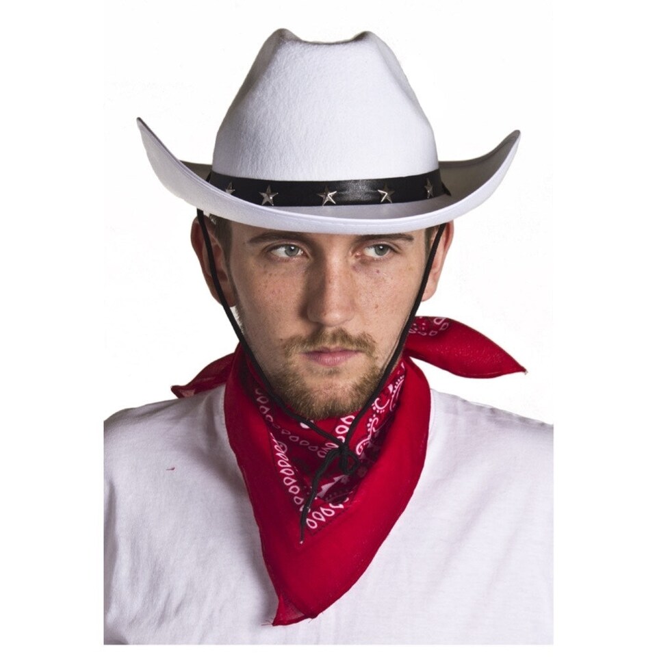 image 1 of Star Studded Cowboy Hat – Western Fancy Dress Accessory (Comes in Multiple Colours) Black | One Size