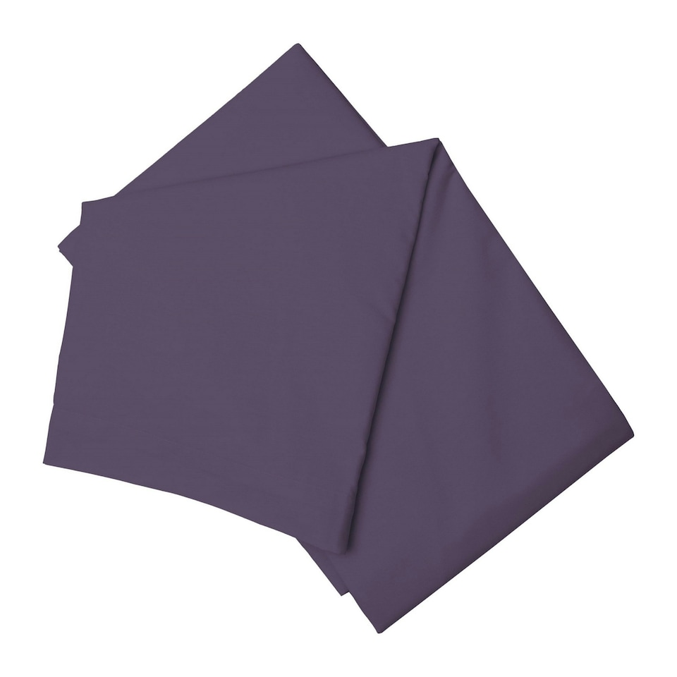 Belledorm Easycare Percale Flat Sheet - Mauve - Double