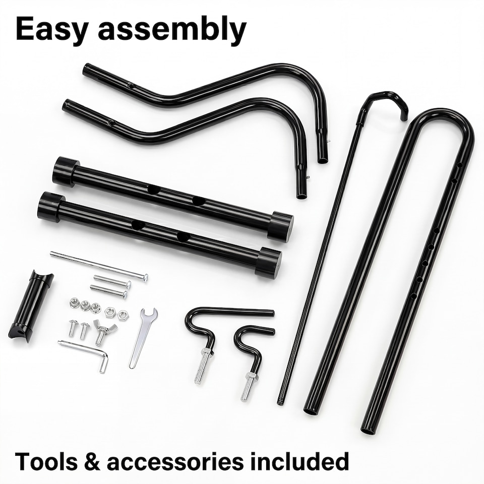 image 1 of MONVELO Bike Rack Floor Stand Bicycle Parking Freestanding Storage Outdoor Black