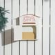 image 7 of HOMCOM Christmas Post Box Wall Mounted Santa Mailbox for Xmas Decoration