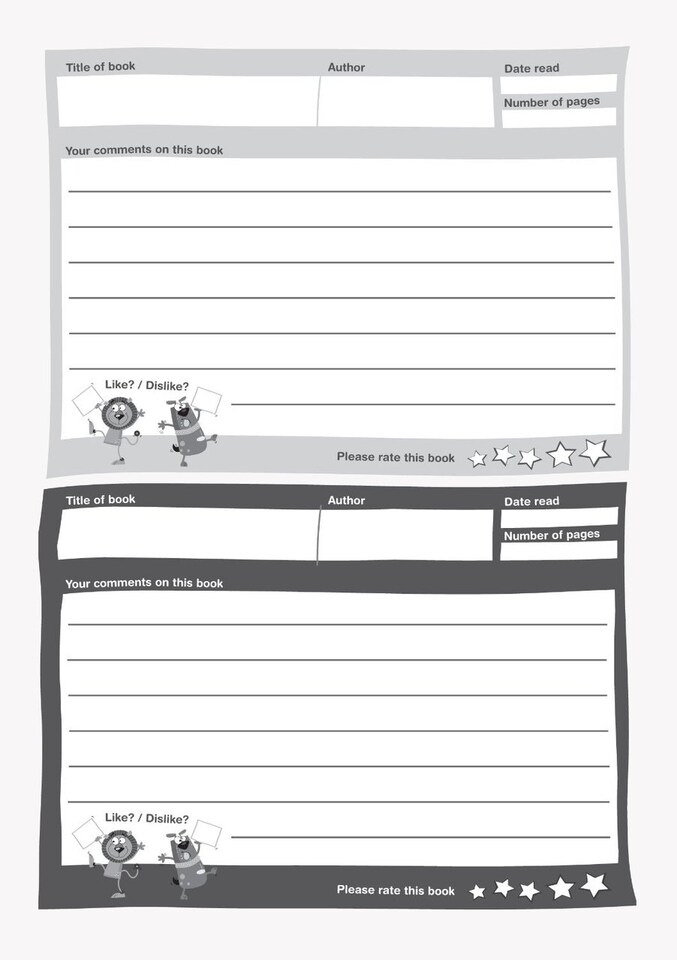 image 1 of A5 Reading Record Books Key Stage 2