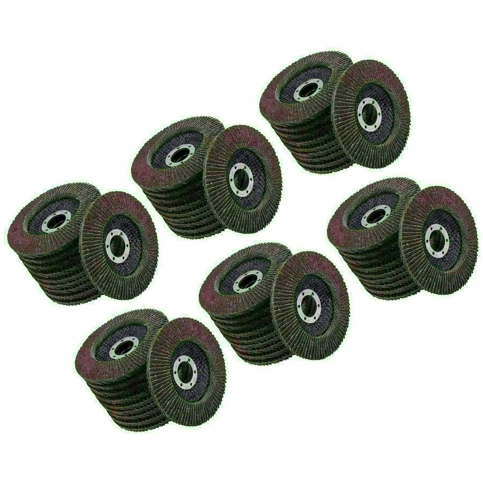 image 1 of Type 29 Premium Flap Grinding Sanding Discs 80 Flaps 40 Grit Coarse 115mm 60pk