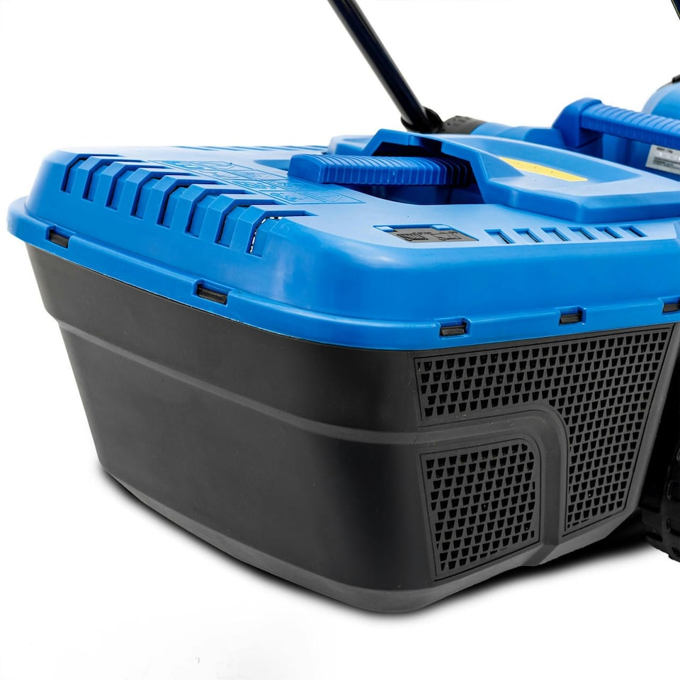 image 1 of Hyundai 33cm 1300W Electric Lawn Mower, 11m Detachable Power Cable, 3 Heights & 30L Collection Bag | HYM3313E